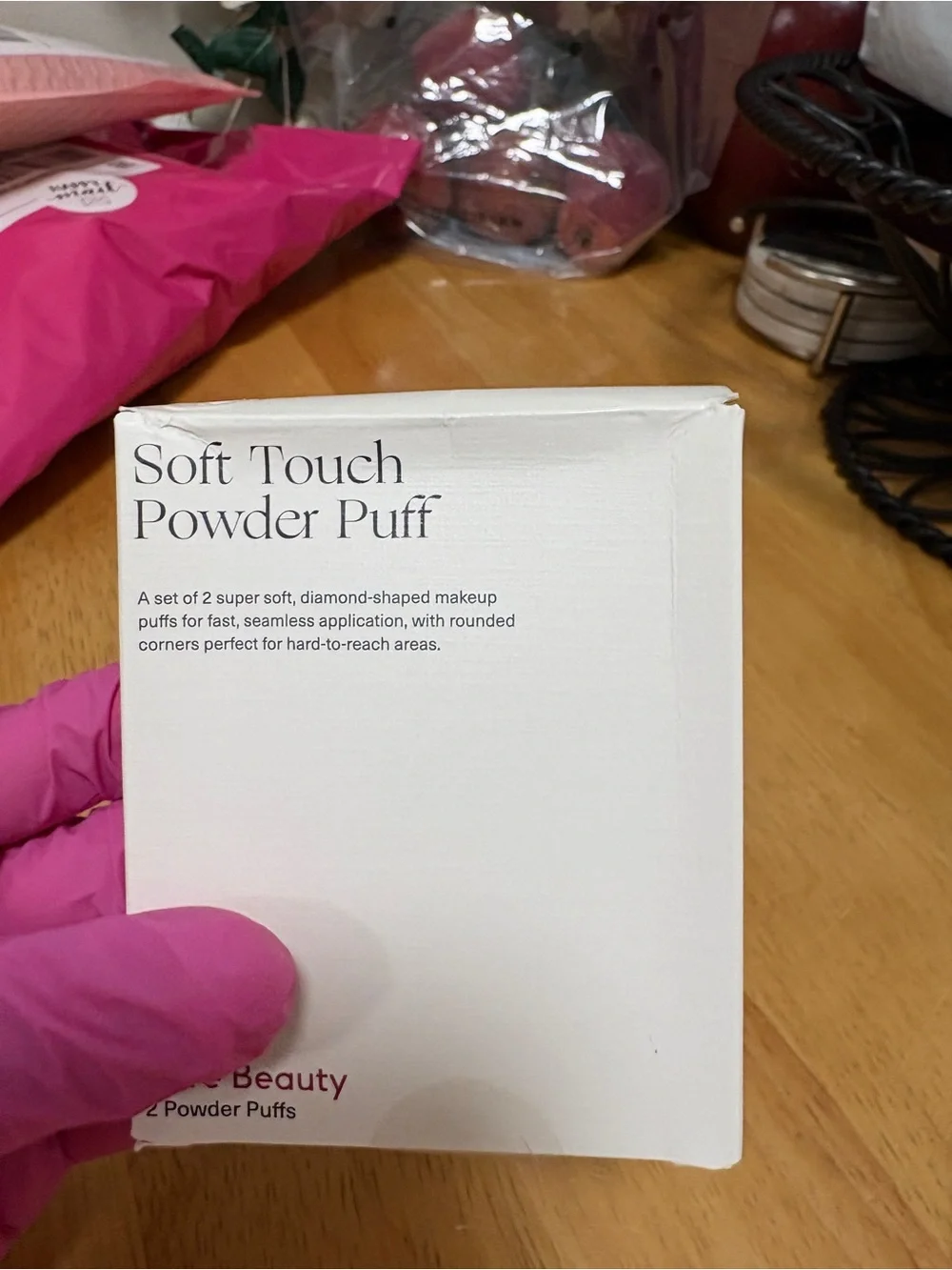 Rare Beauty~Soft Touch Powder Puff,2 Puffs (set of 2),diamond shape, BNIB,SEALED